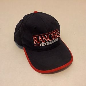 Vintage Rangers Baseball Hat Ball Cap BD&A FINA Patch SnapBack Embroidered Logo